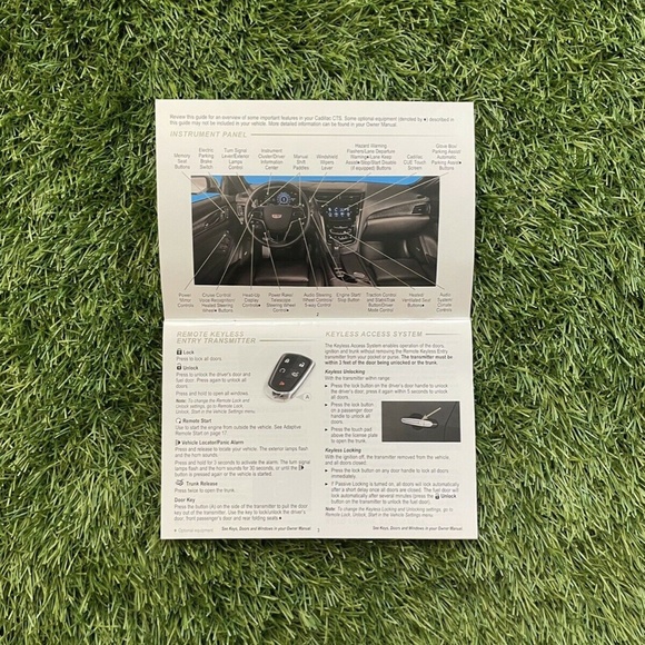 2016 Cadillac CTS CTS-V Sedan Owners Manual (2.0T 3.6T 6.2T Vsport, V, Premium) - Picture 7 of 10